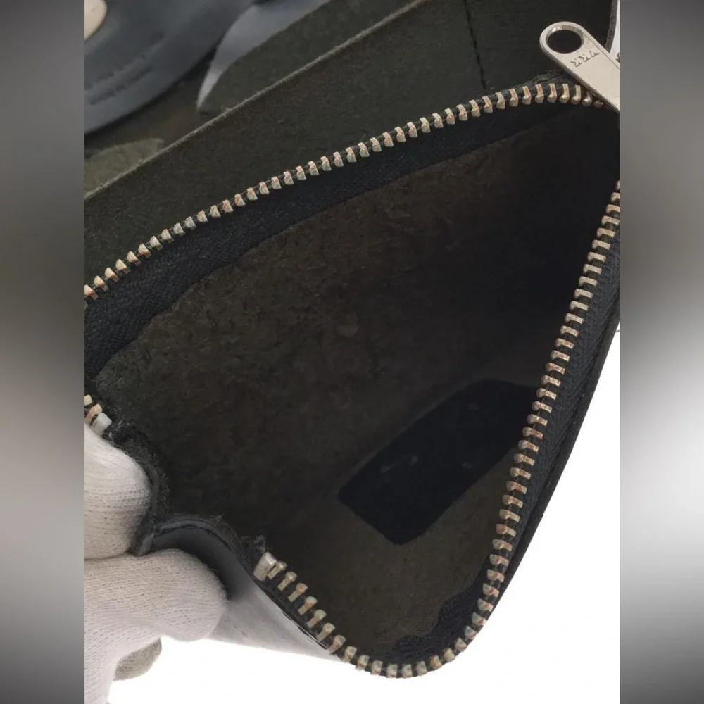 Comme des Garcon studded leather wallet card holder